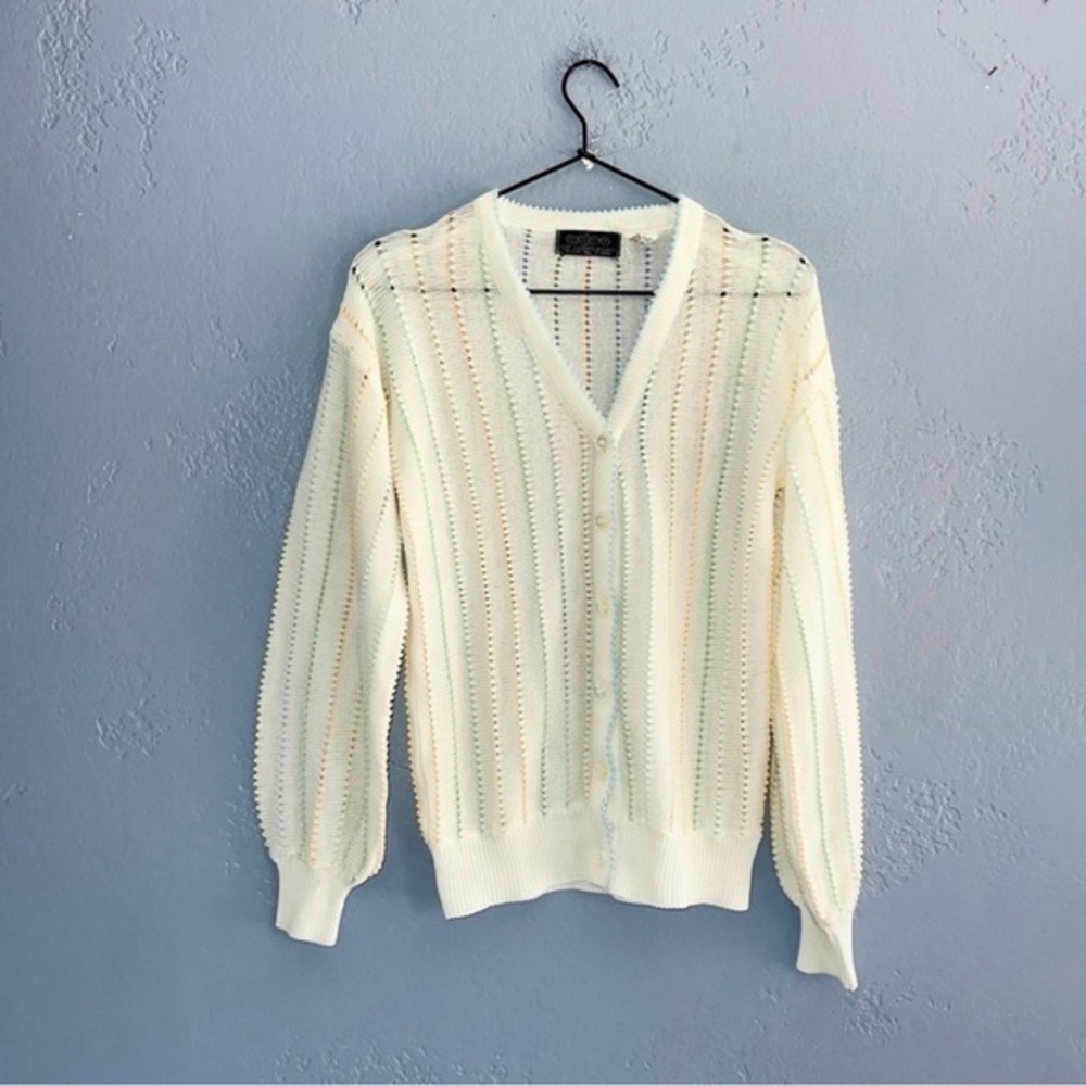 Vintage 1970s Kitted Cardigan Size Medium